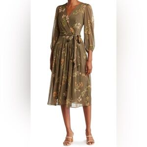 Calvin Klein Floral-Print Wrap Dress